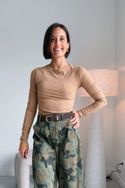 Pamila longsleeve camel