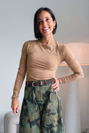 Pamila longsleeve camel