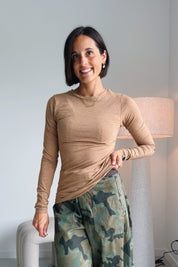 Pamila longsleeve camel