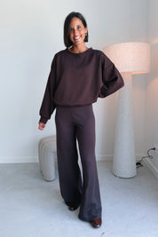 Chloe sweater chocolade