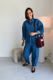 Gene handtas bordeaux