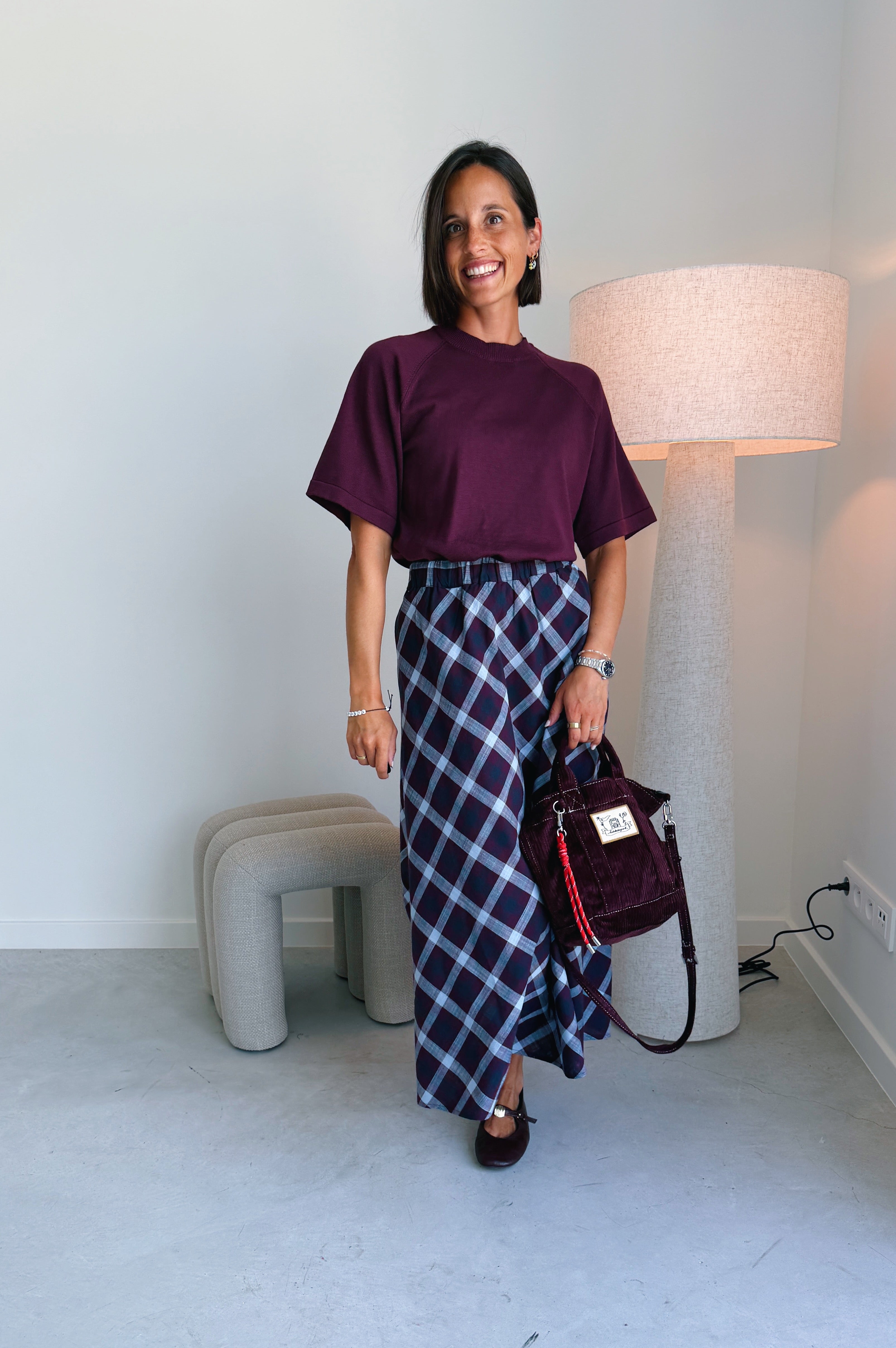 Gene handtas bordeaux
