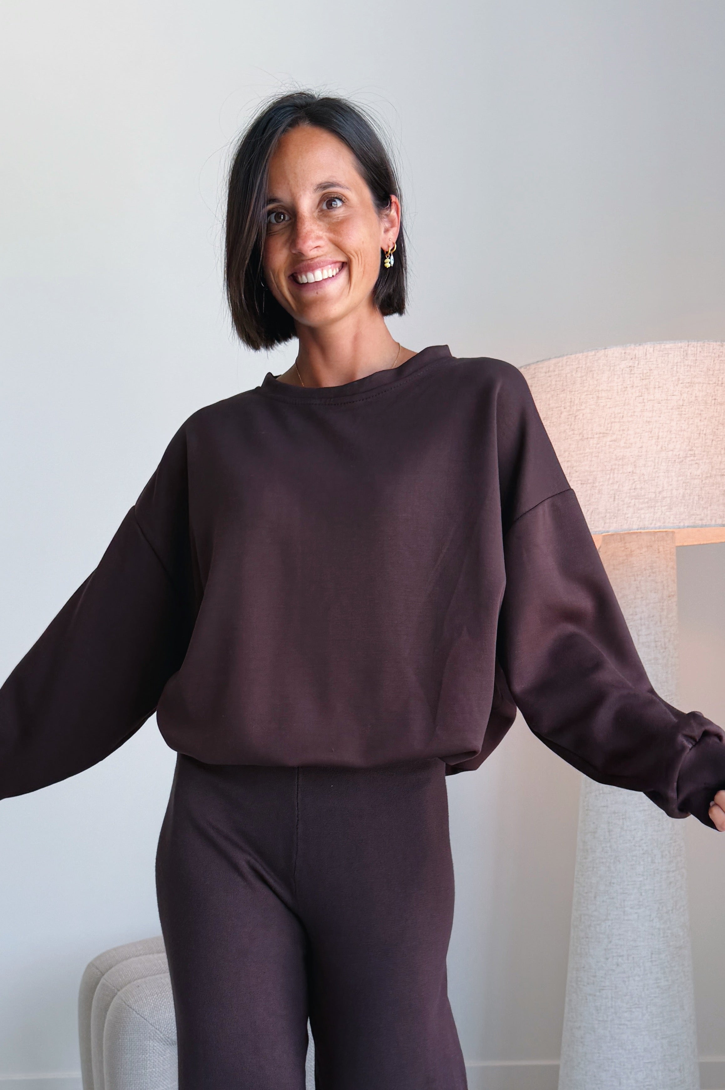 Chloe sweater chocolade
