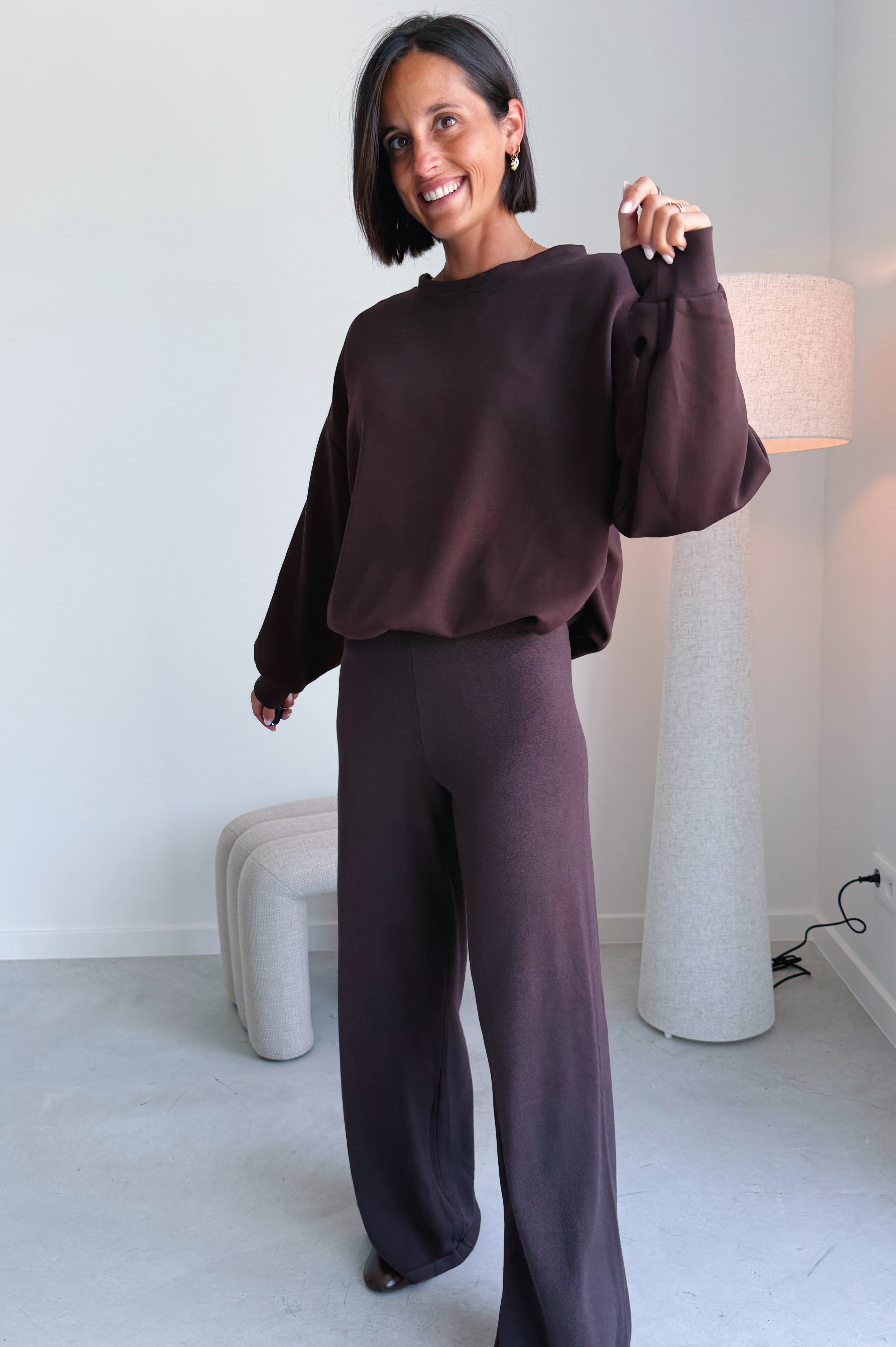 Chloe sweater chocolade