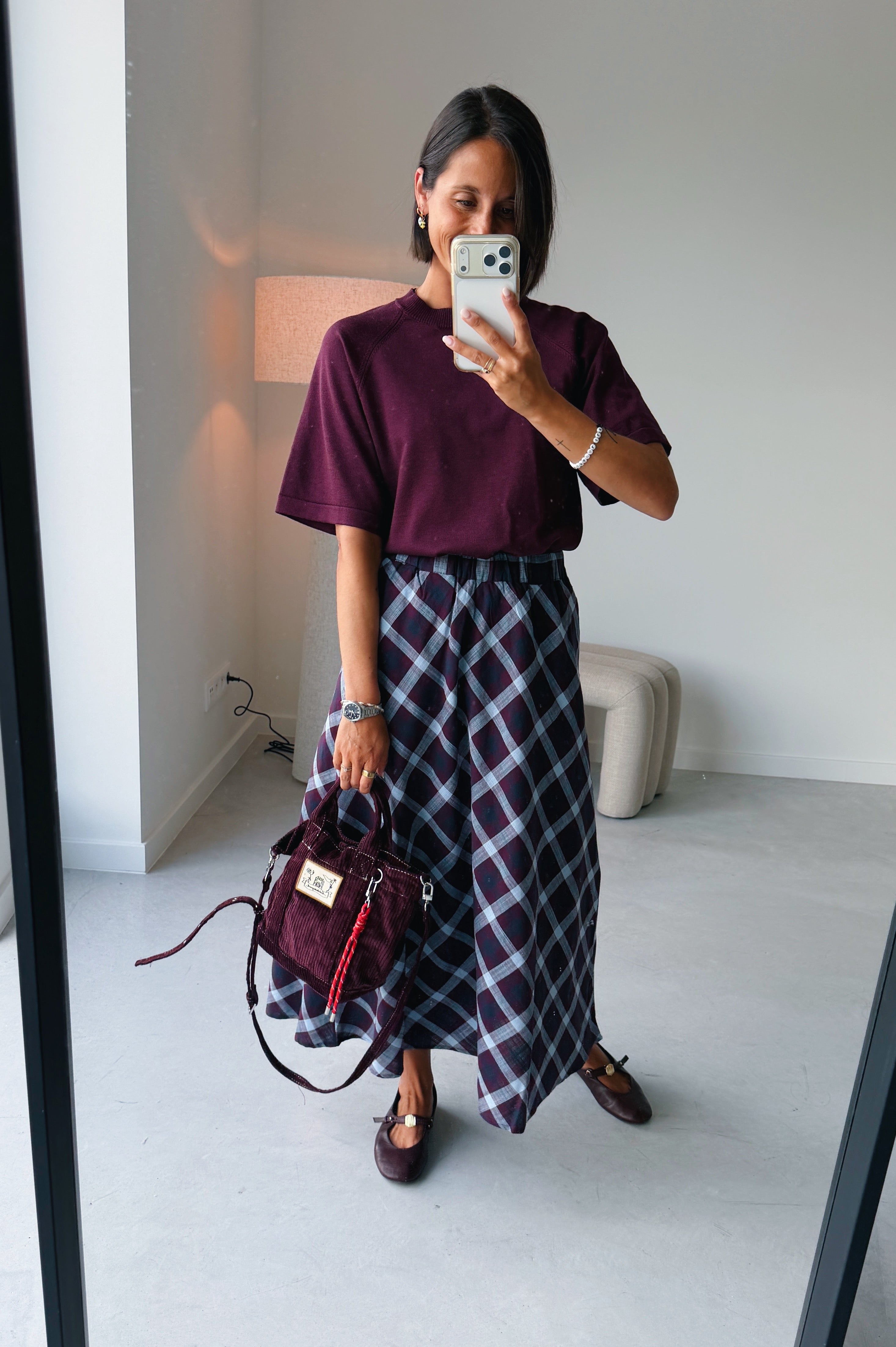 Morla t-shirt bordeaux