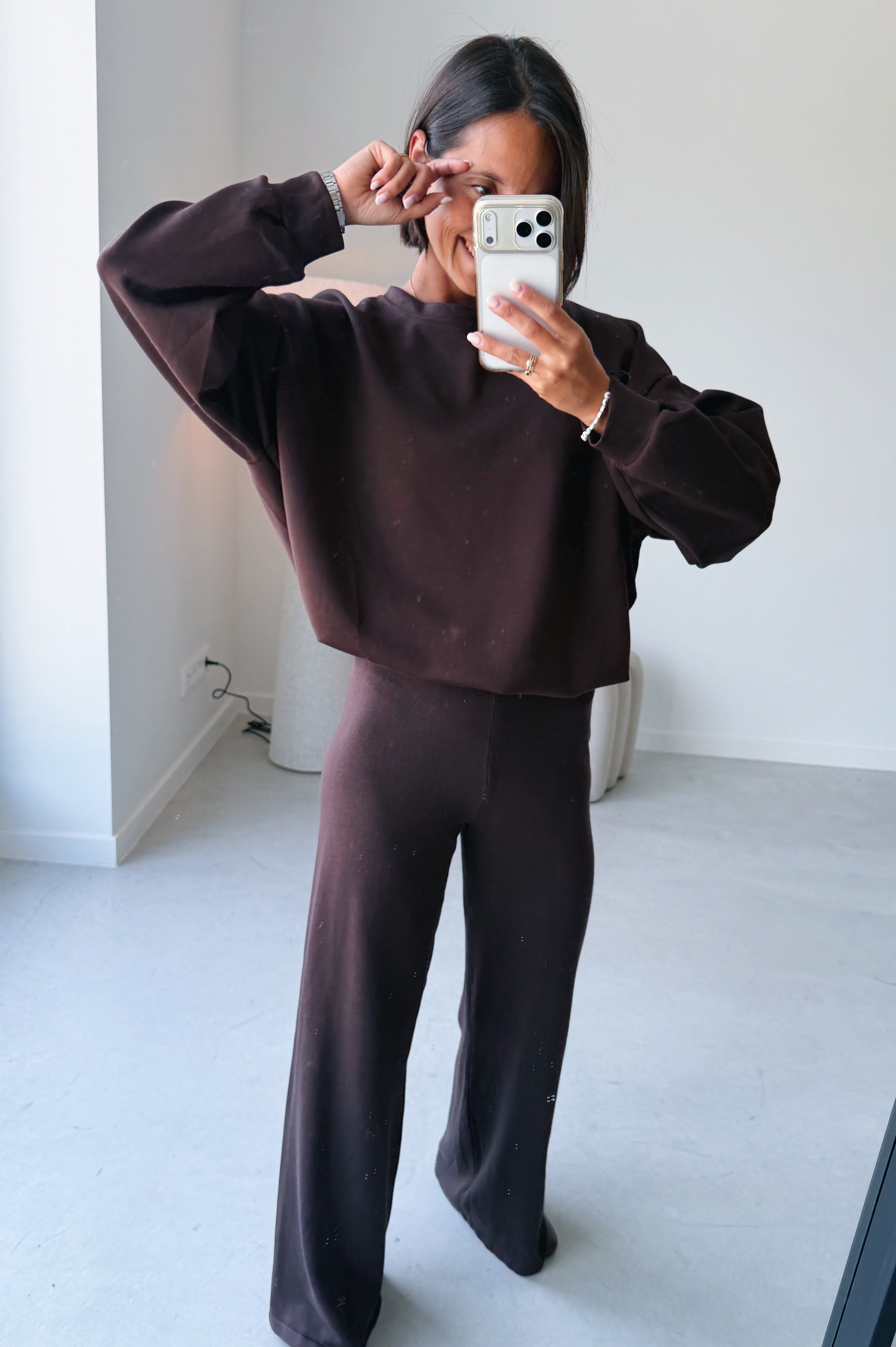 Chloe sweater chocolade
