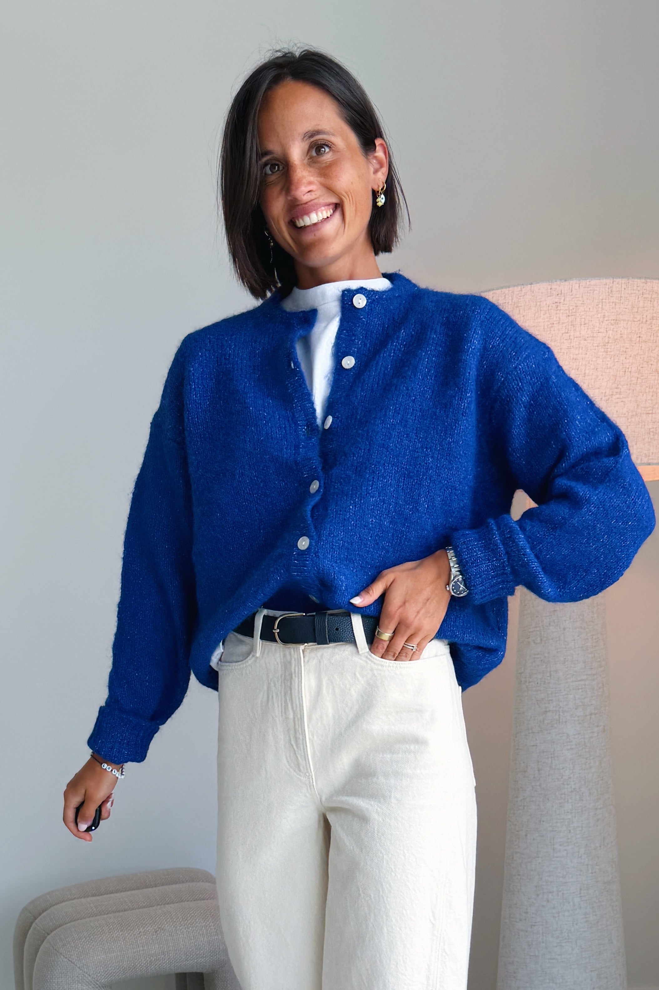 Belablue gilet koningsblauw