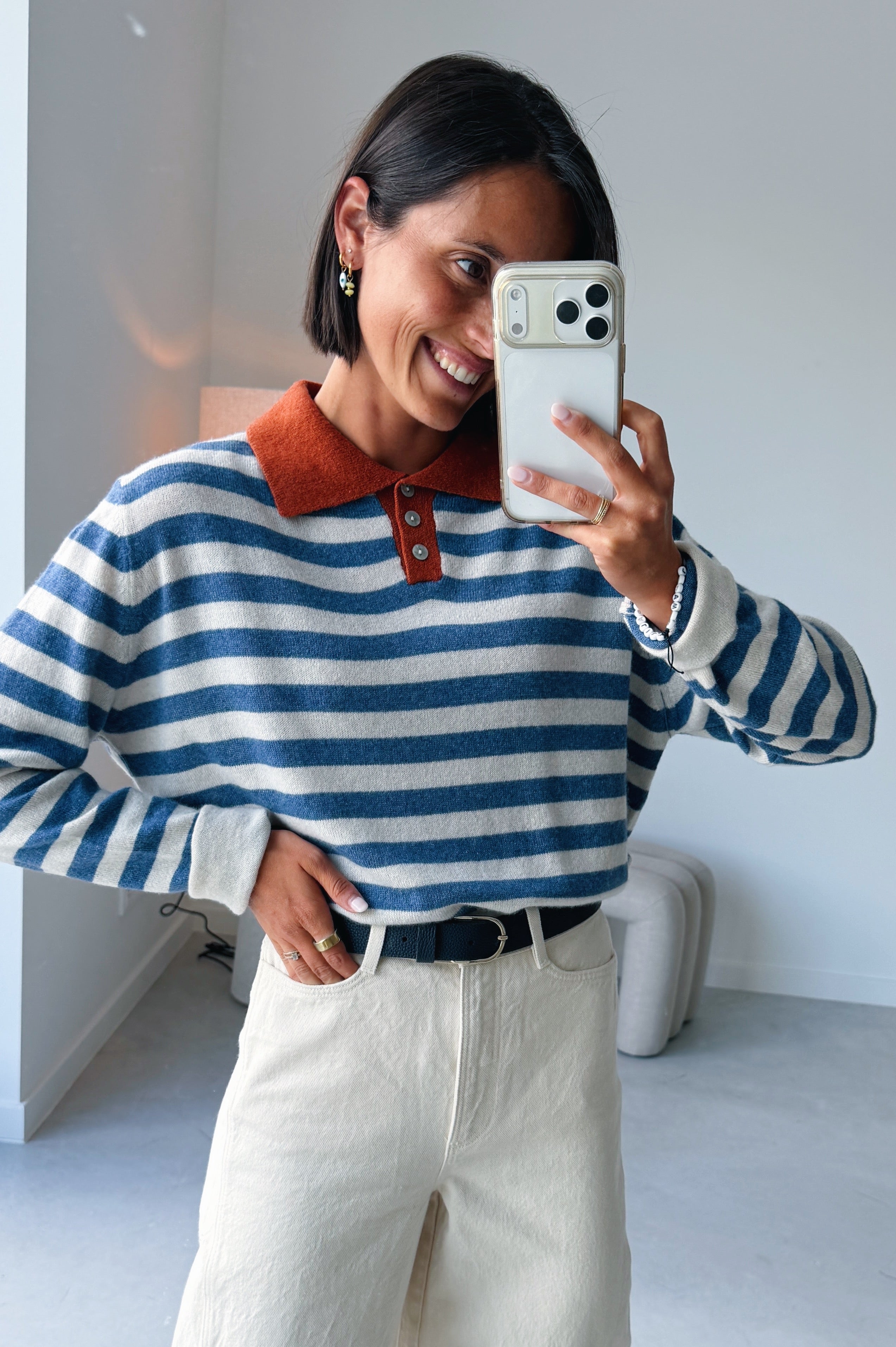 Robin polo blauw