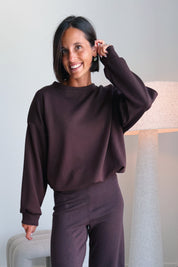 Chloe sweater chocolade