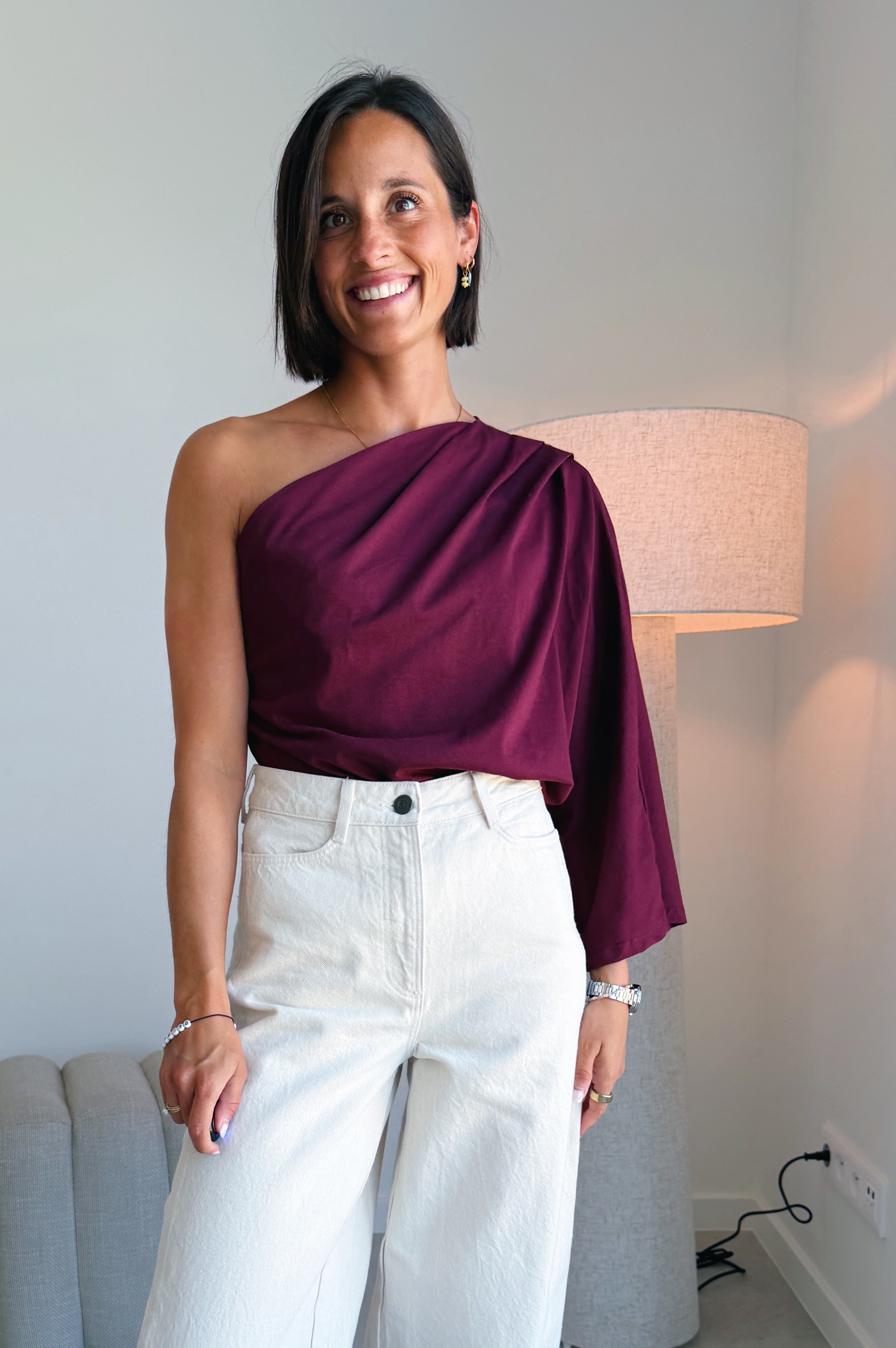 Josy top bordeaux