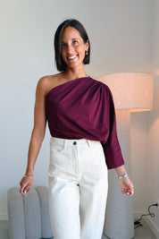 Josy top bordeaux