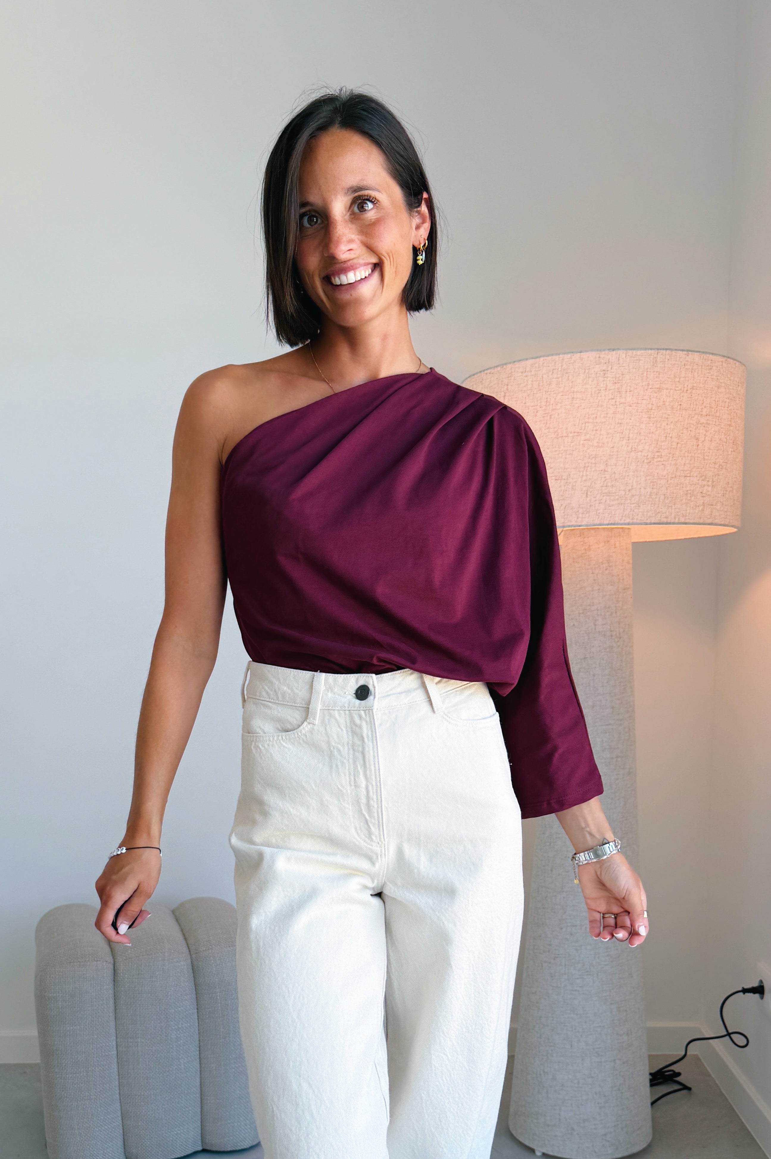 Josy top bordeaux