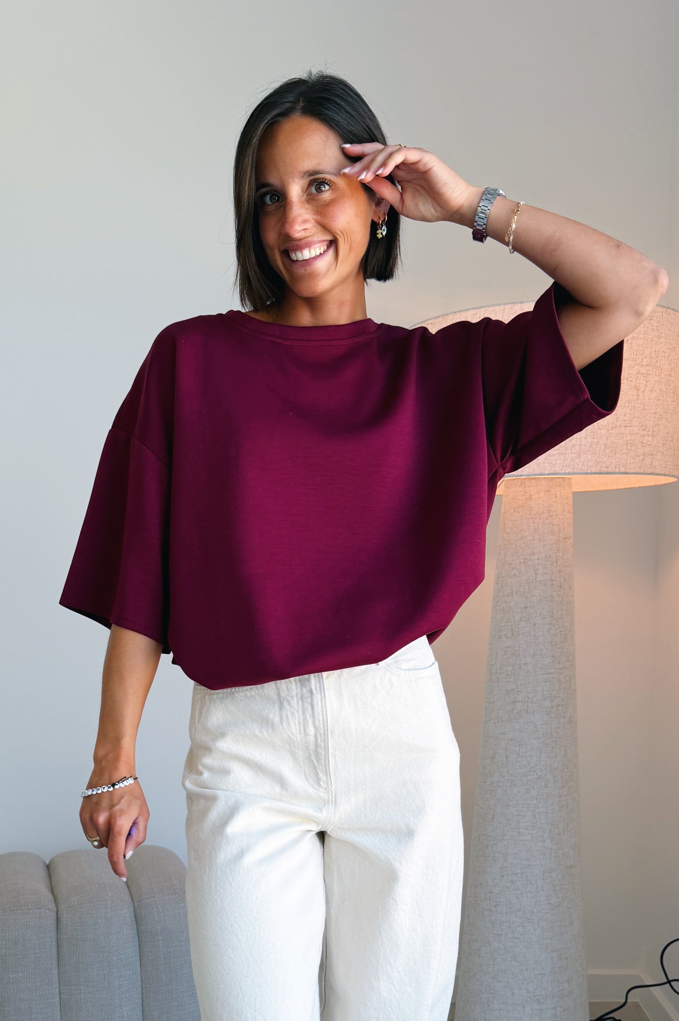 Chloe t-shirt bordeaux