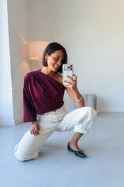 Josy top bordeaux