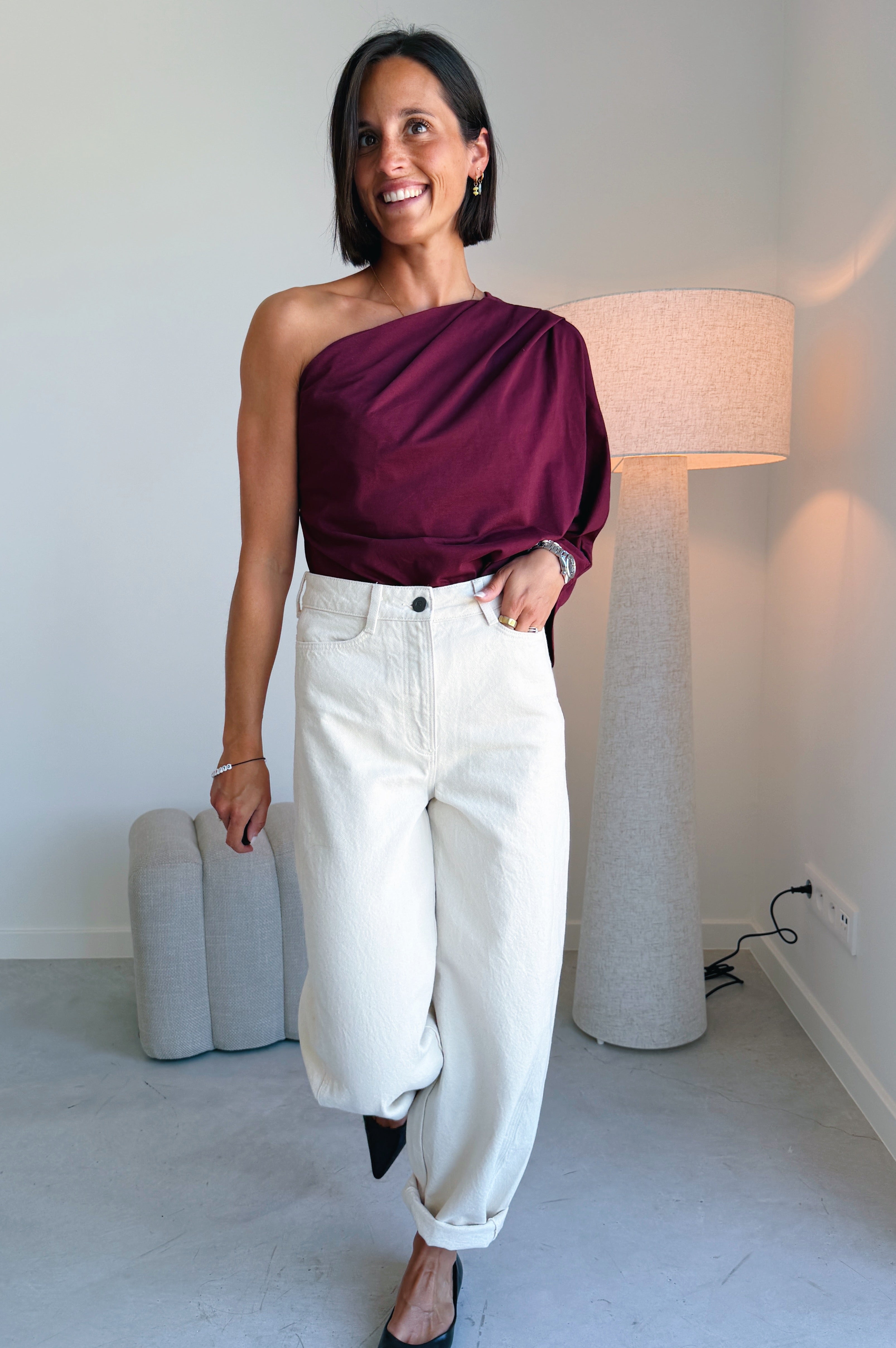 Josy top bordeaux