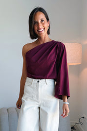 Josy top bordeaux