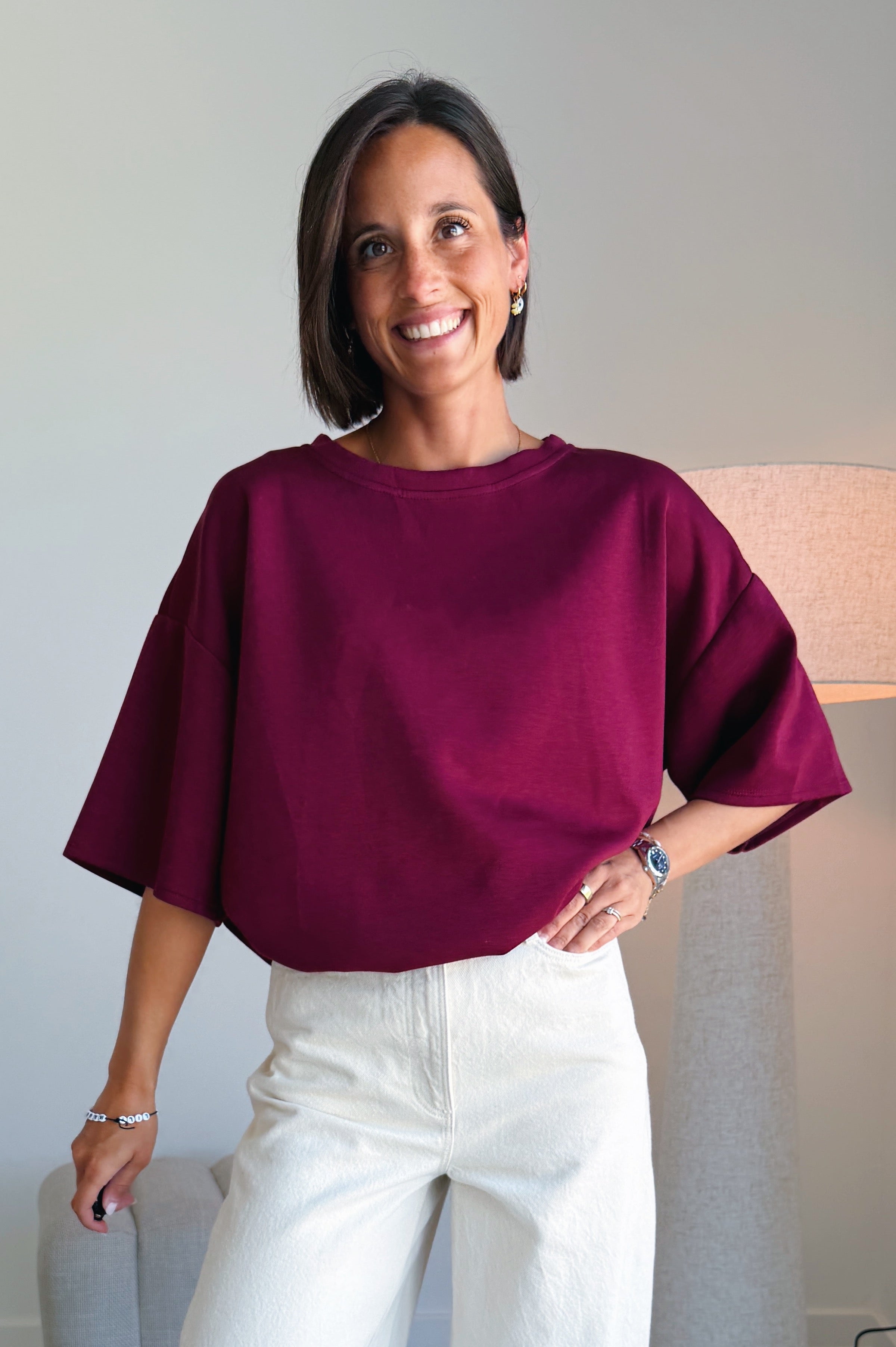 Chloe t-shirt bordeaux