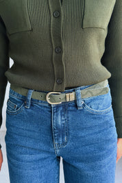 Khaki riem snake