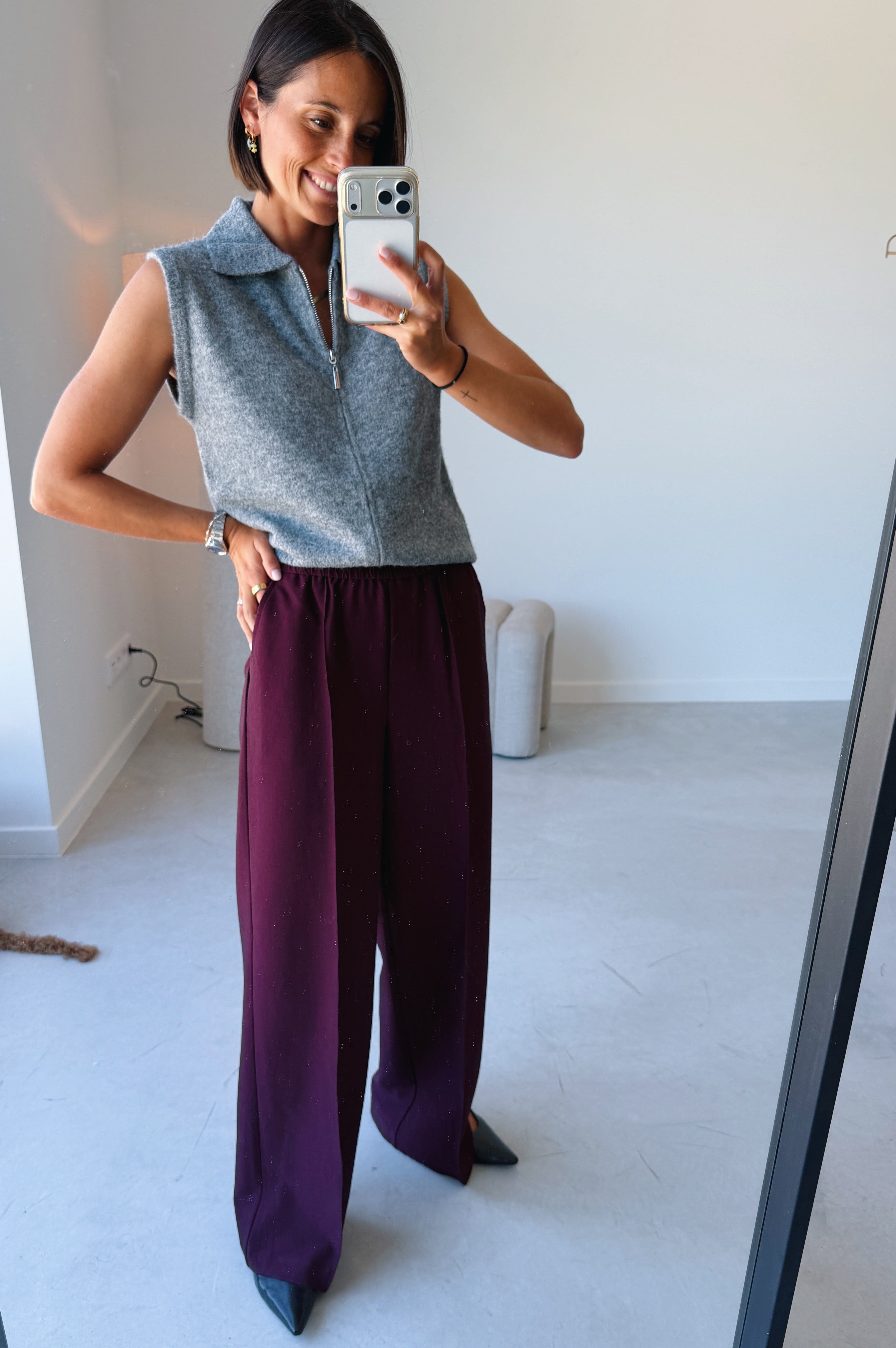 Omea gilet grijs