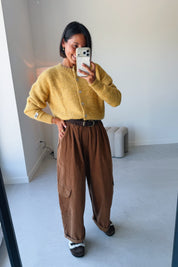 Nola cargo broek camel