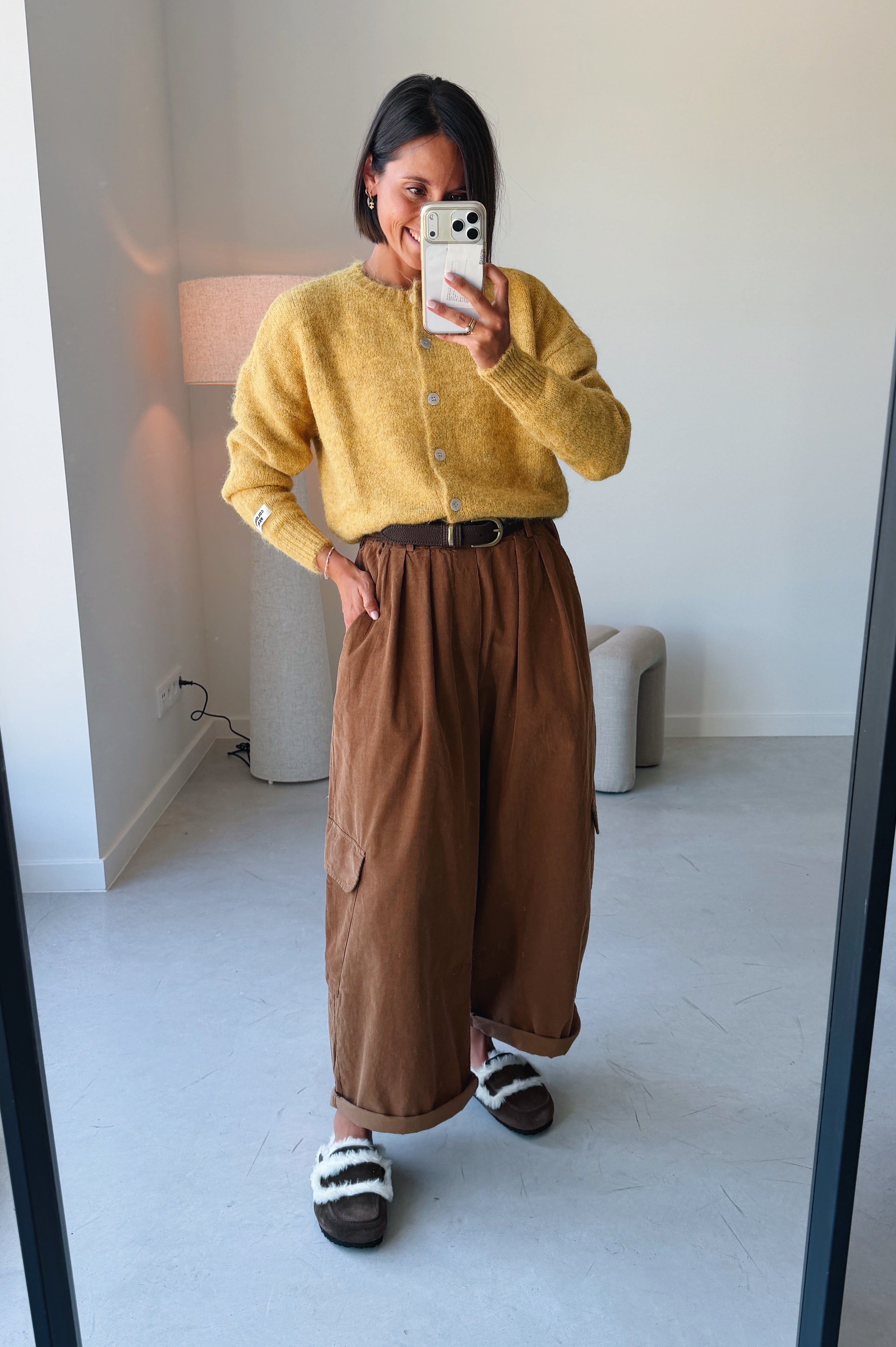 Nola cargo broek camel