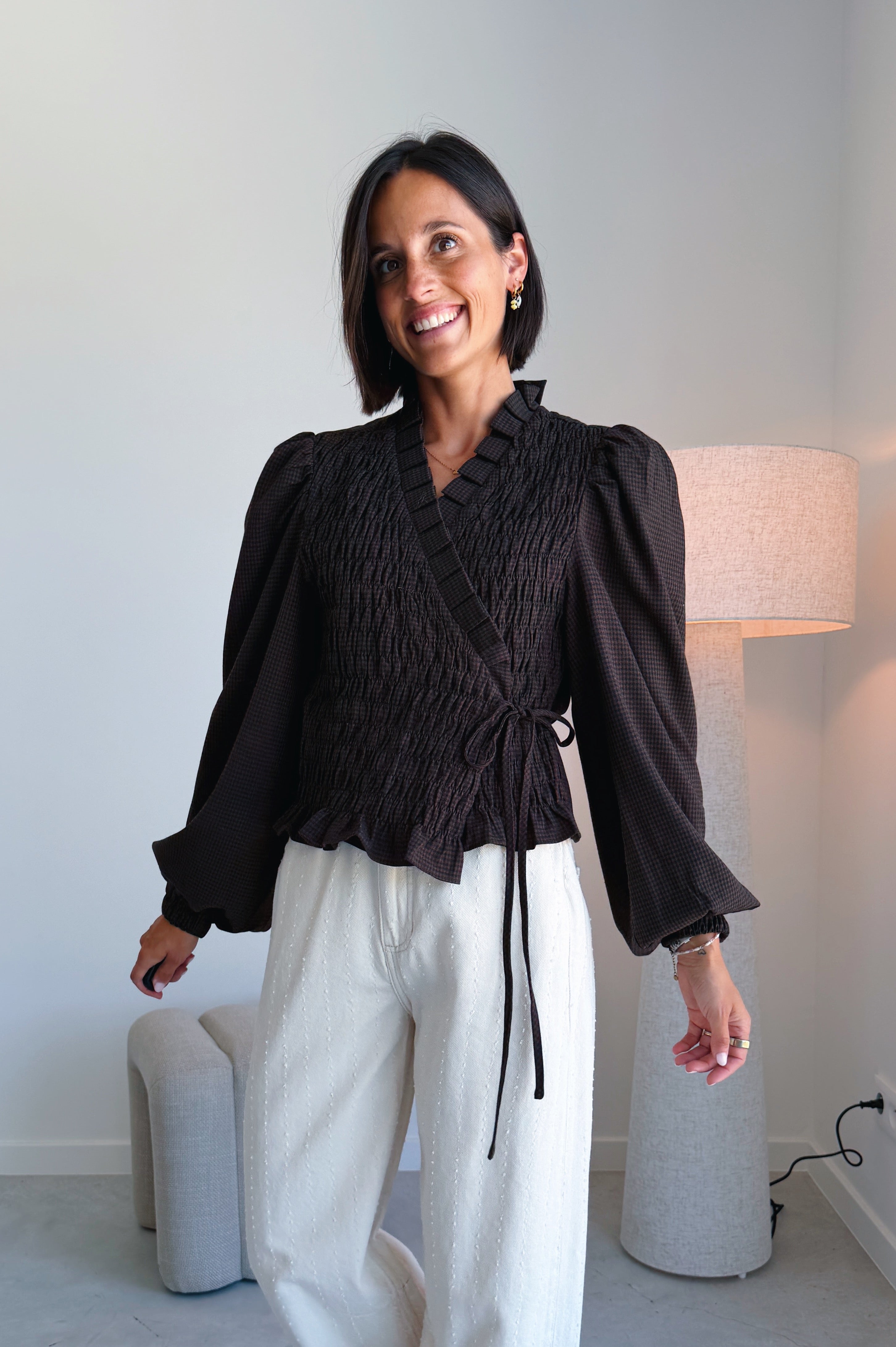 Debby blouse Hot Fudge