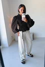 Debby blouse Hot Fudge