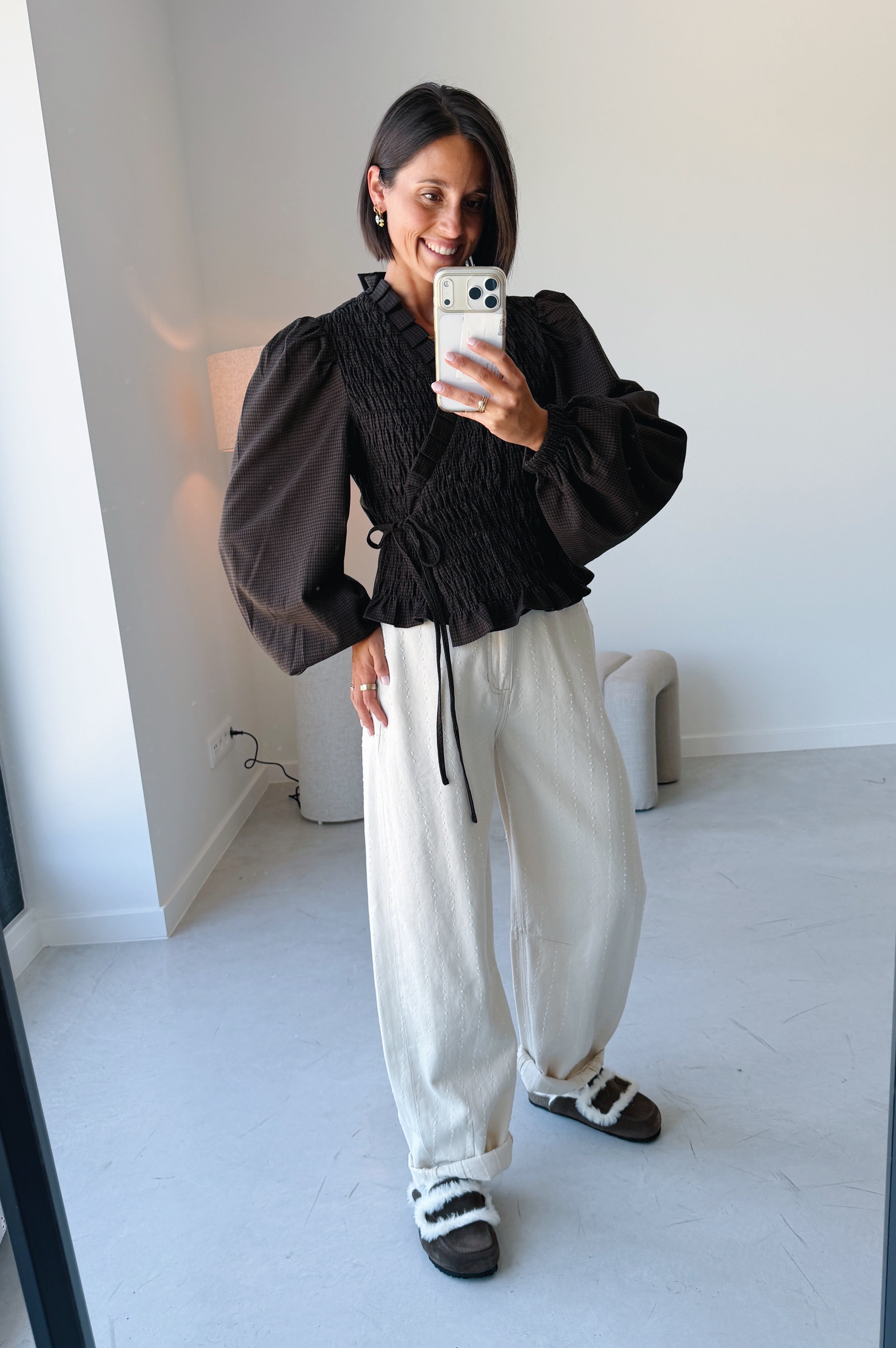 Debby blouse Hot Fudge