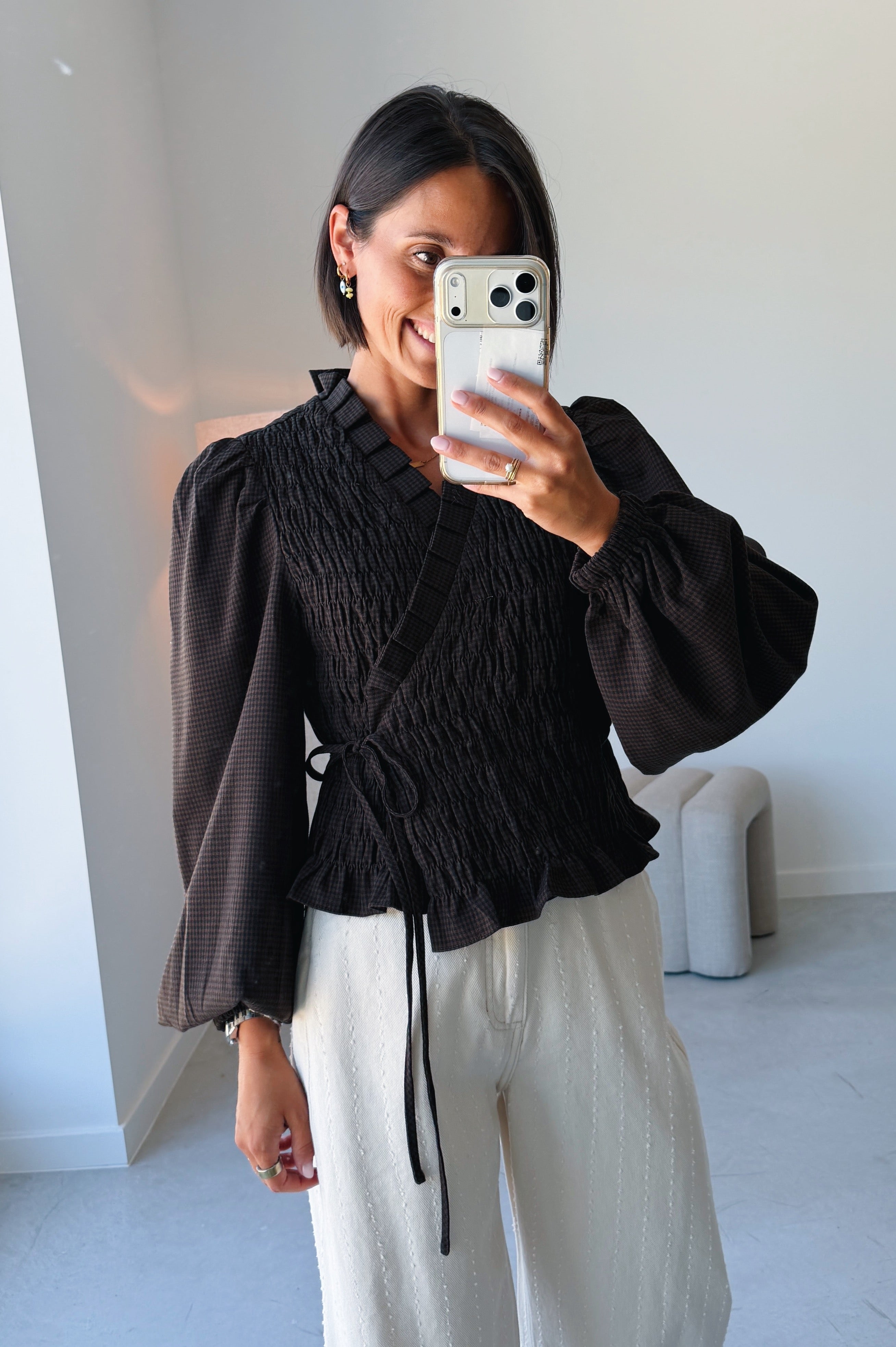 Debby blouse Hot Fudge
