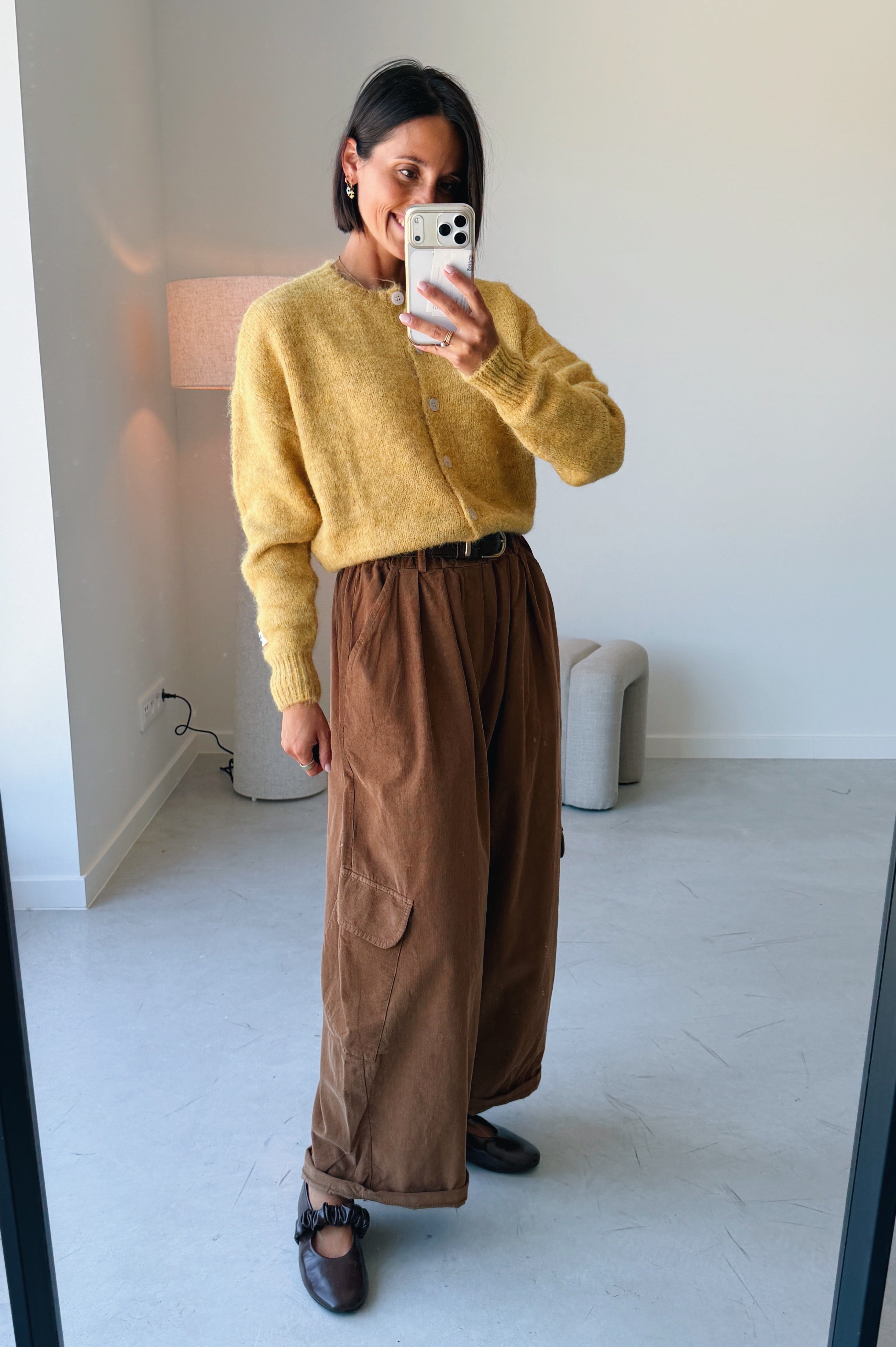 Nola cargo broek camel