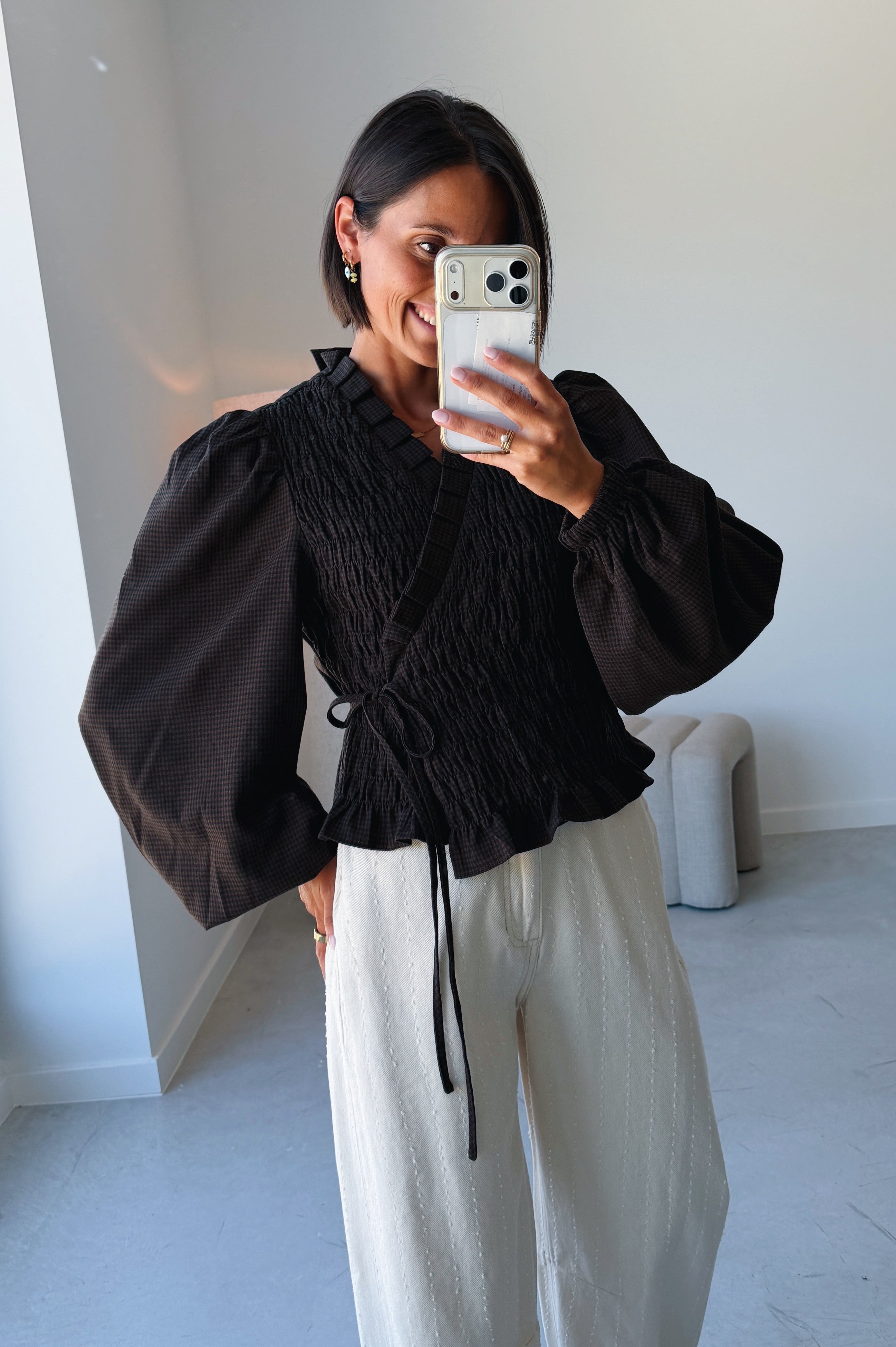 Debby blouse Hot Fudge
