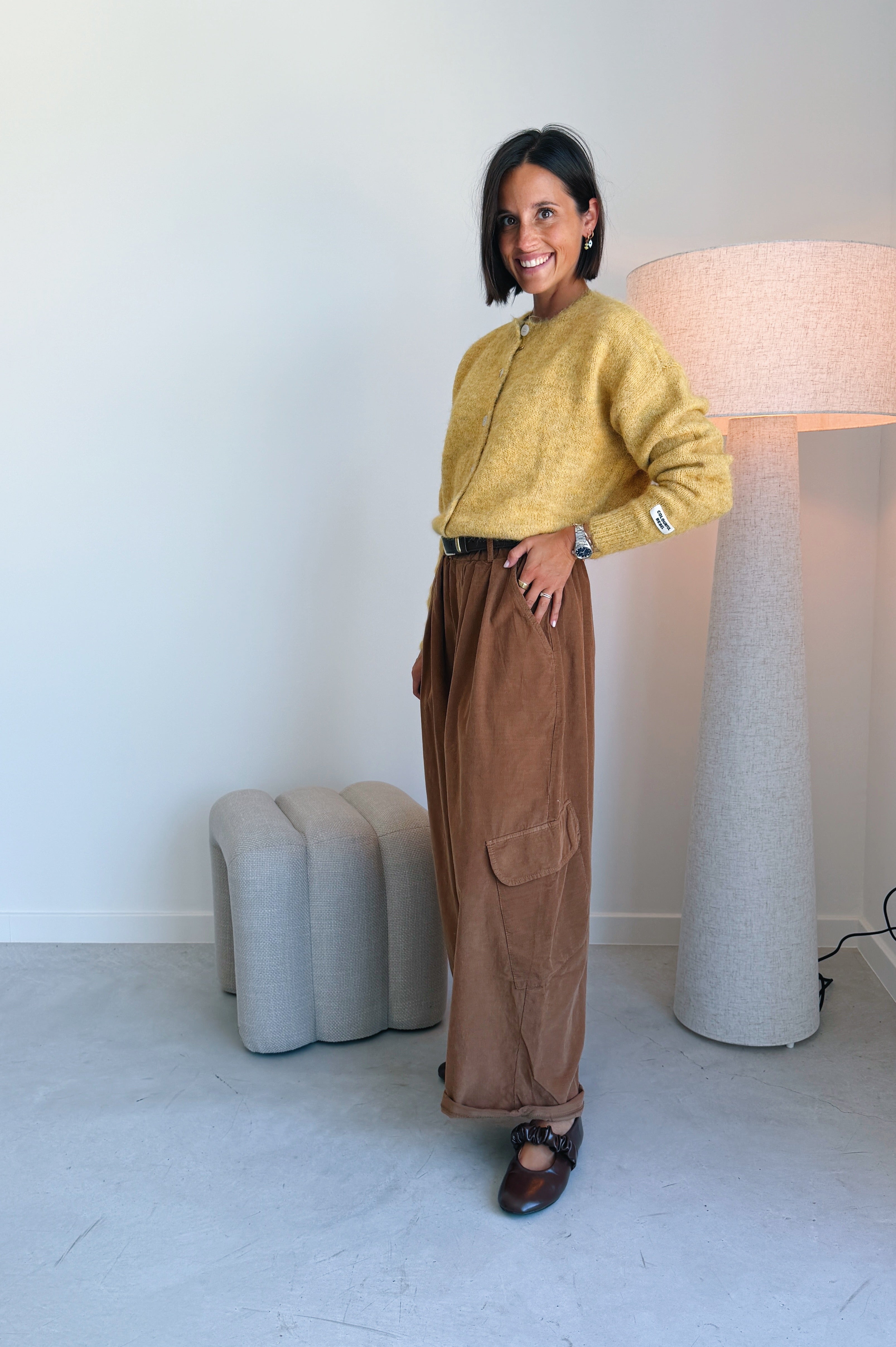 Nola cargo broek camel