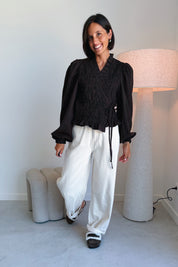 Debby blouse Hot Fudge