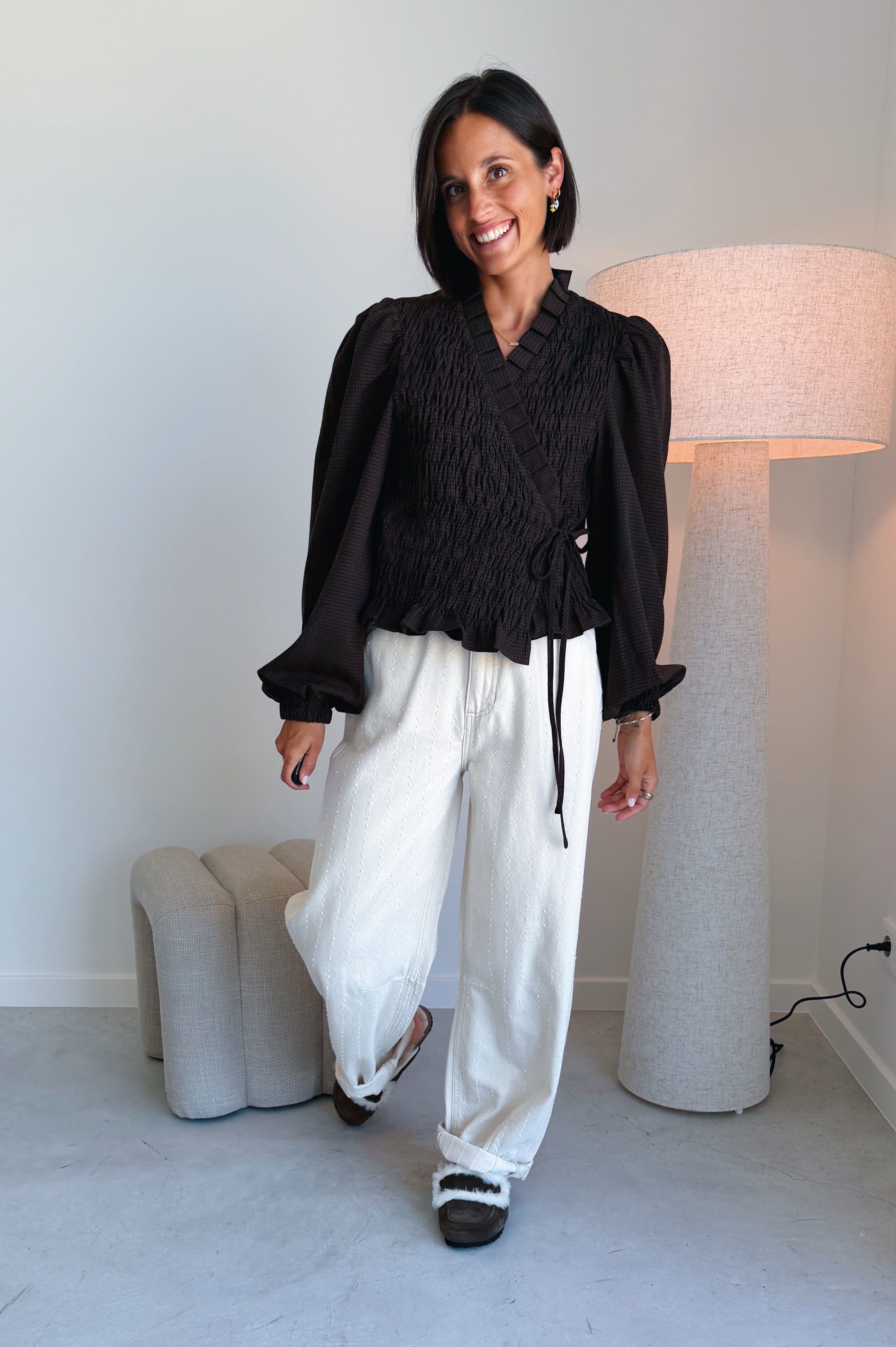 Debby blouse Hot Fudge