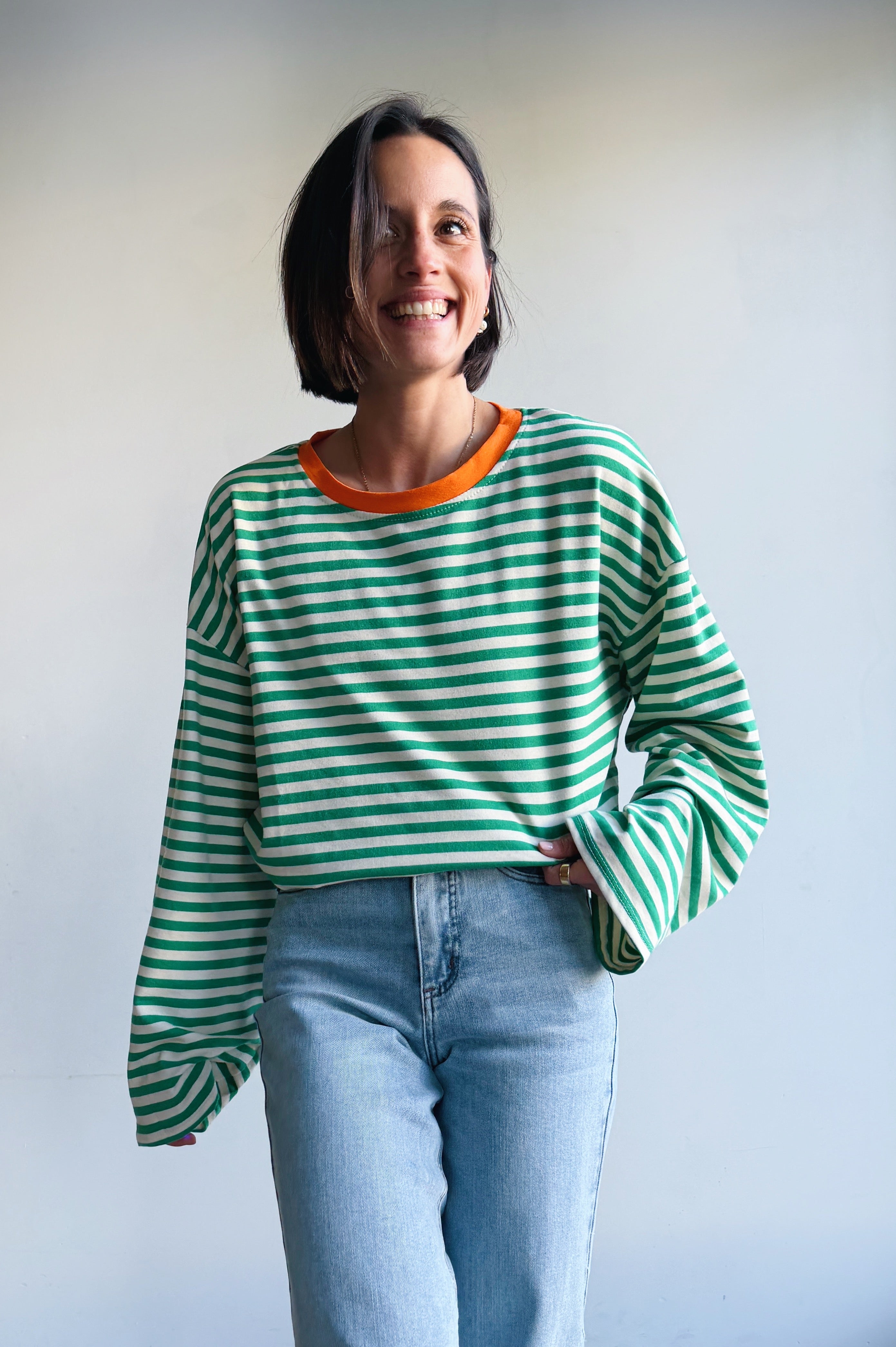 Liva longsleeve groen