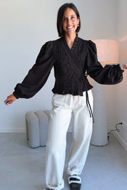 Debby blouse Hot Fudge