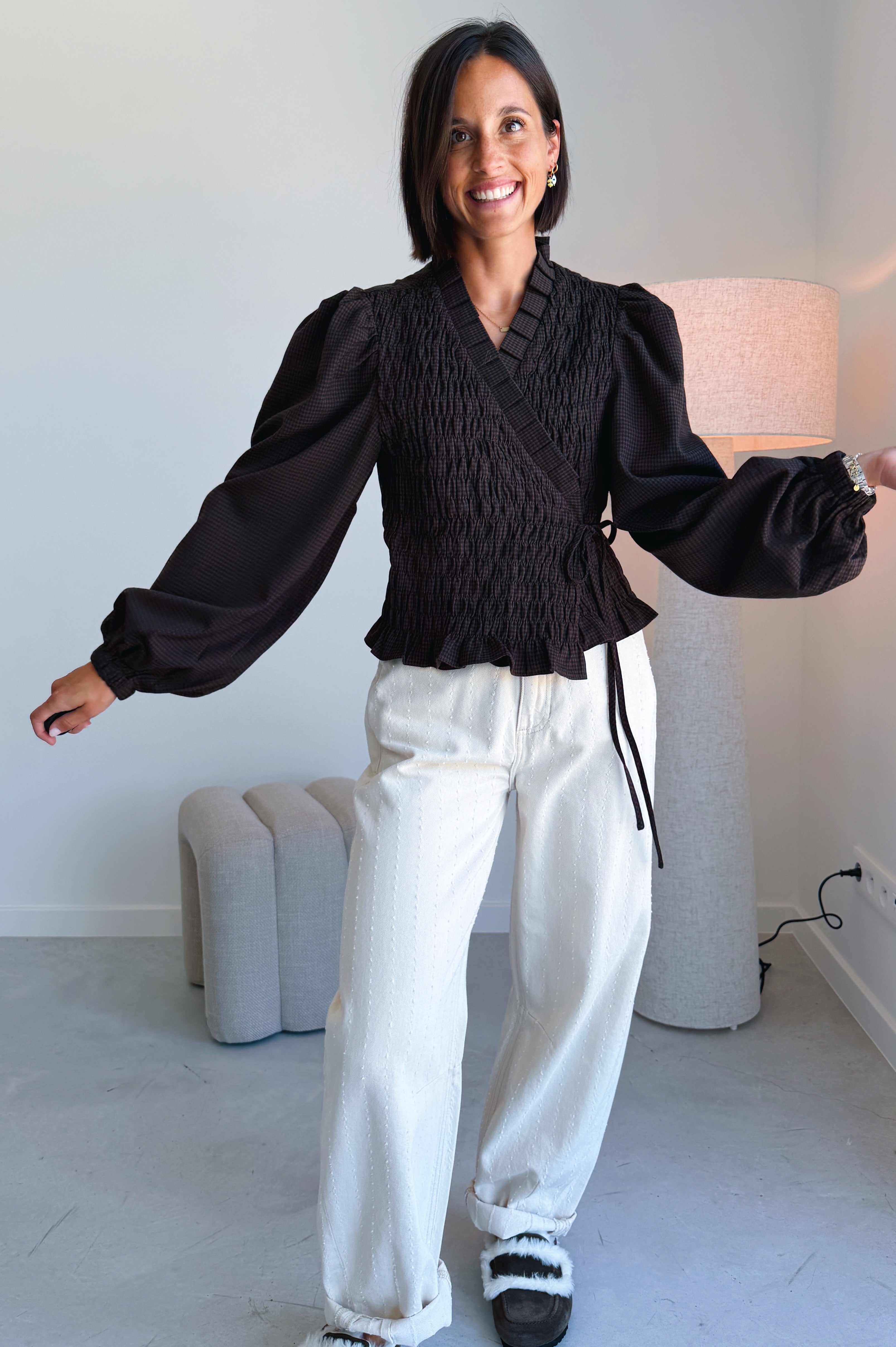 Debby blouse Hot Fudge