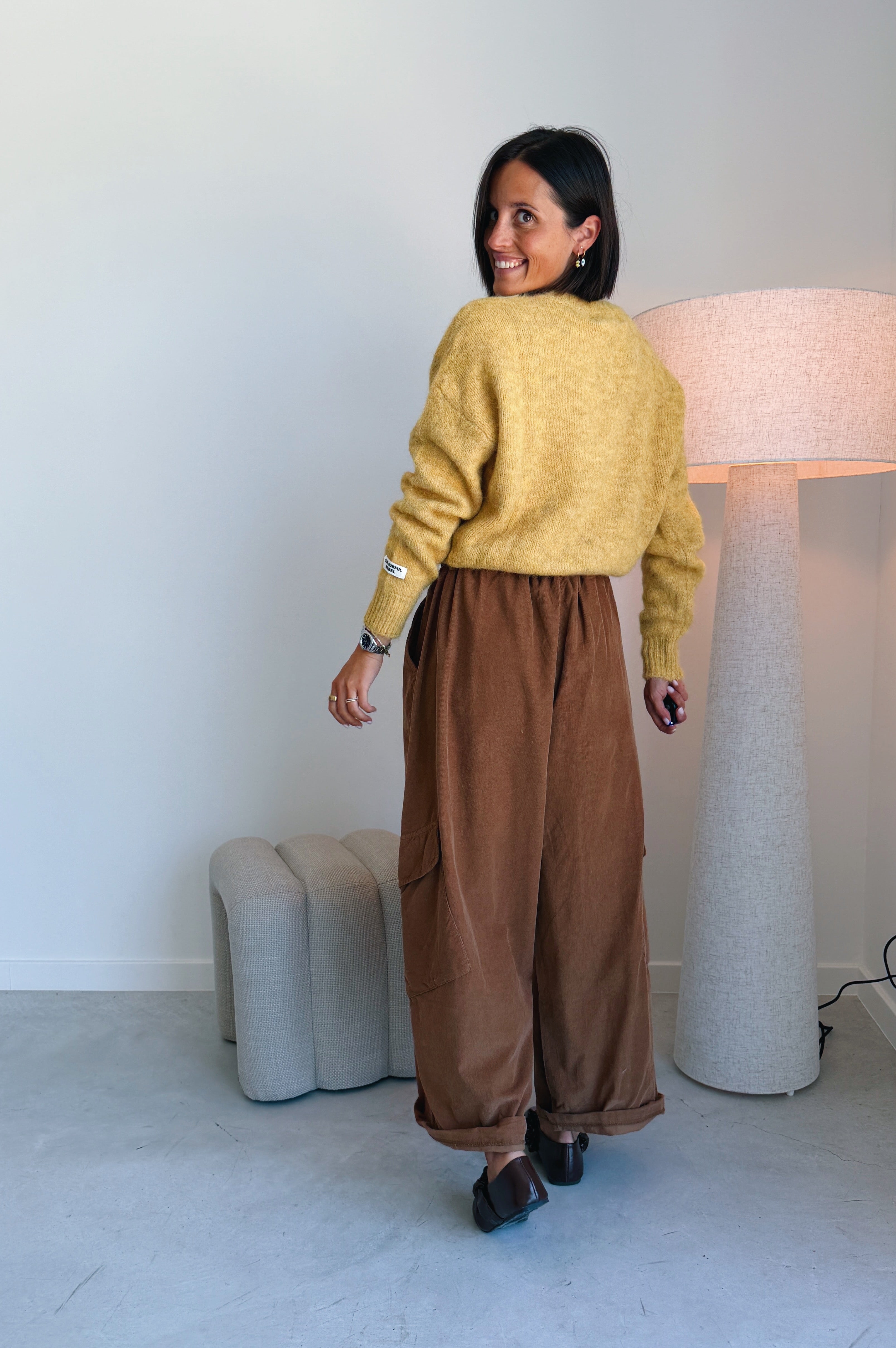 Nola cargo broek camel