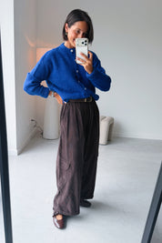 Nola cargo broek chocolade