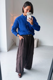 Nola cargo broek chocolade