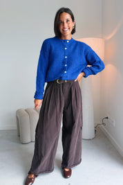 Nola cargo broek chocolade