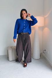 Nola cargo broek chocolade