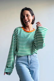 Liva longsleeve groen