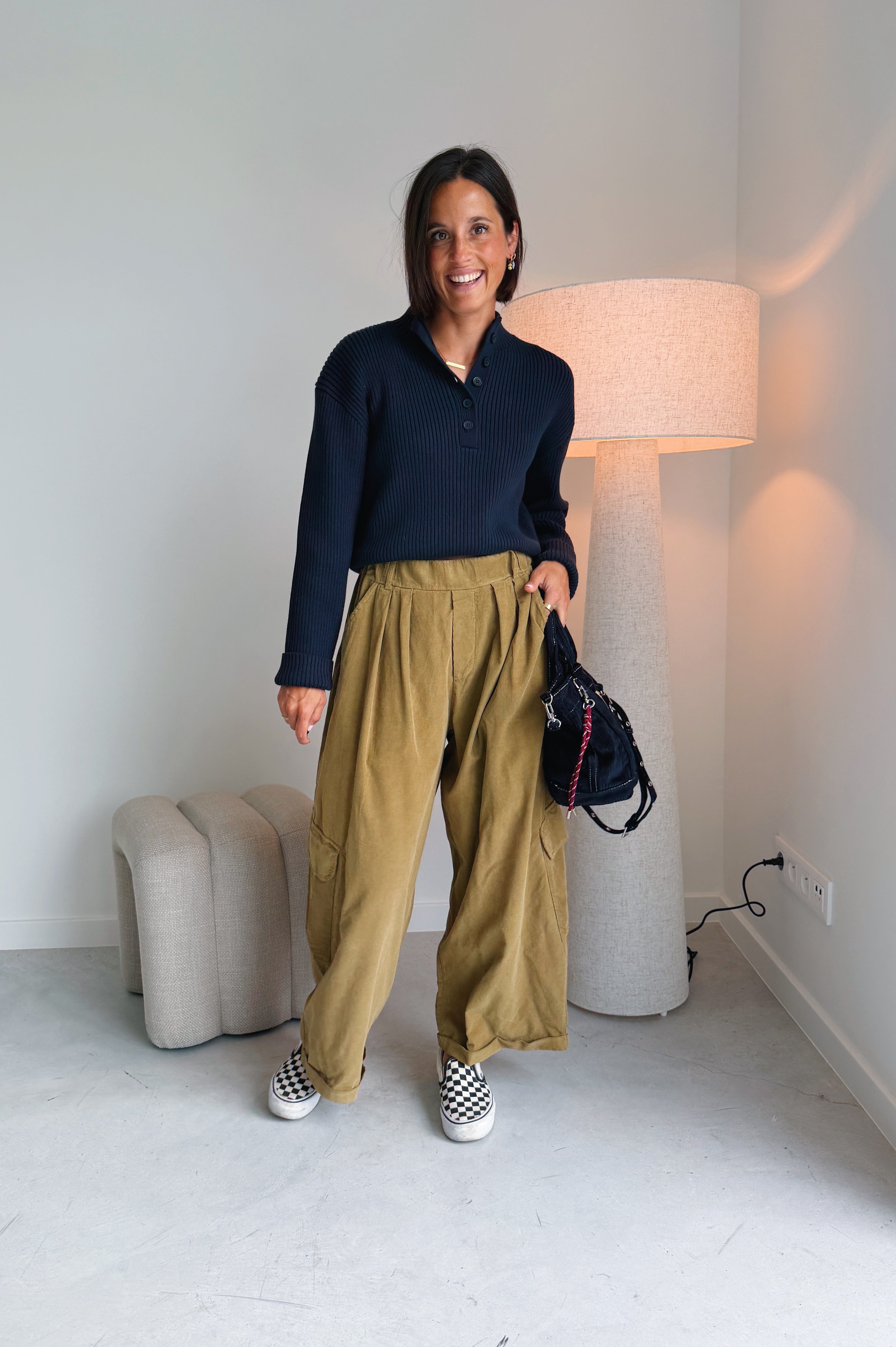 Nola cargo broek khaki