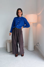 Nola cargo broek chocolade