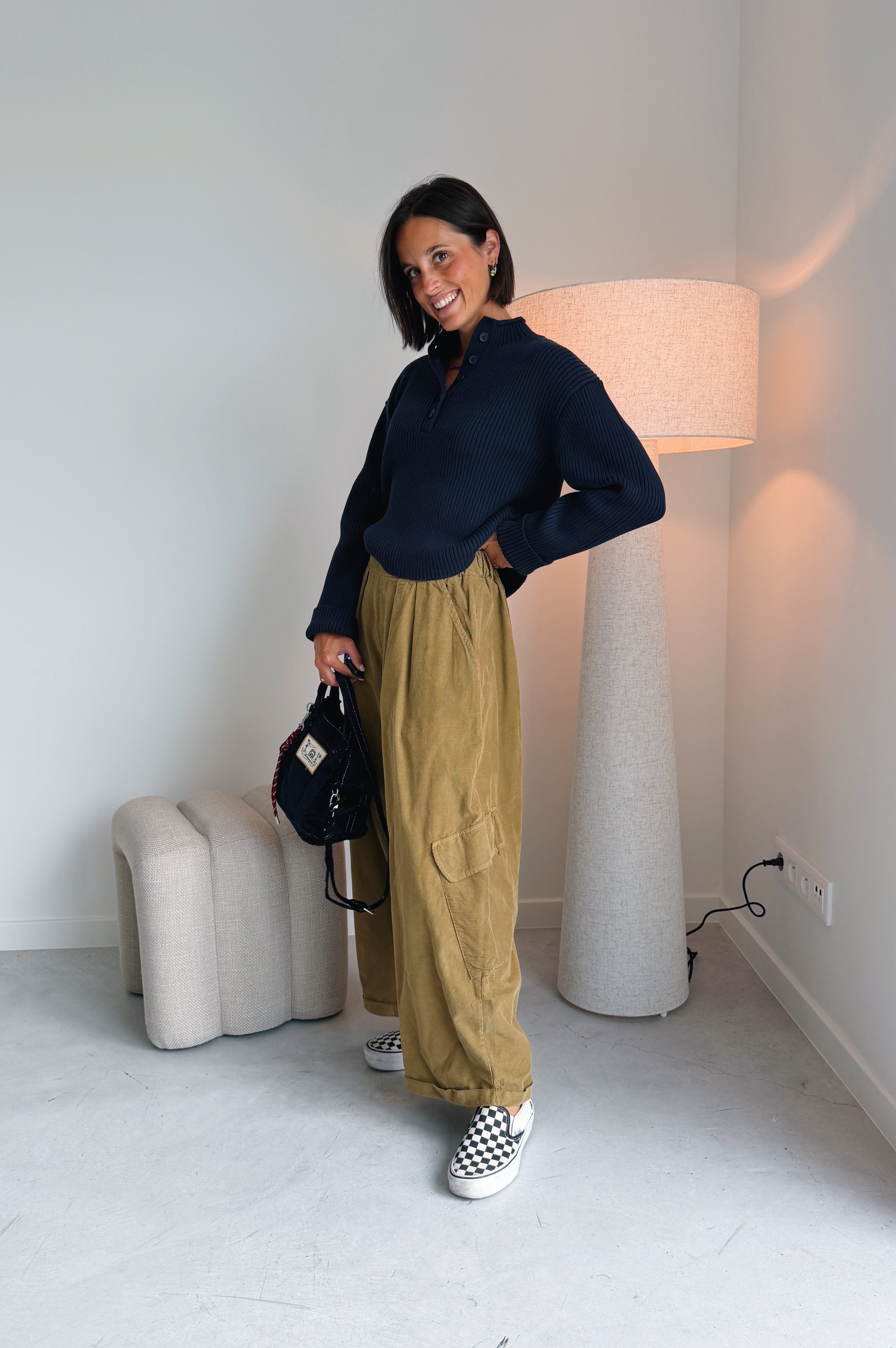 Nola cargo broek khaki