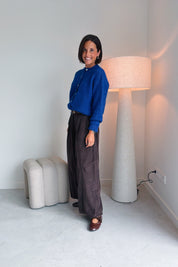 Nola cargo broek chocolade