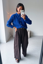 Nola cargo broek chocolade