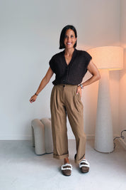Nance suede instappers