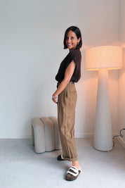 Nance suede instappers